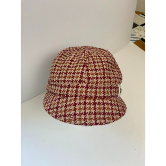 Goorin Bros Red and Tan Houndstooth Hat - Picture 3 of 6